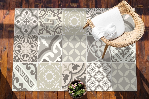 Outdoor terrace carpet Different patterns