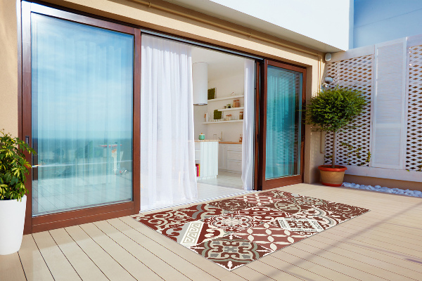 Outdoor mat for patio Vintage talavera