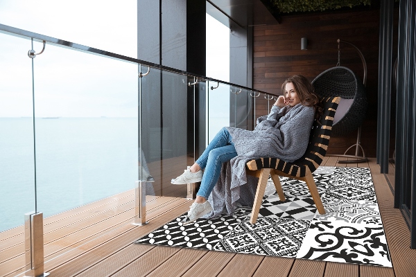 Outdoor mat for patio crazy patterns
