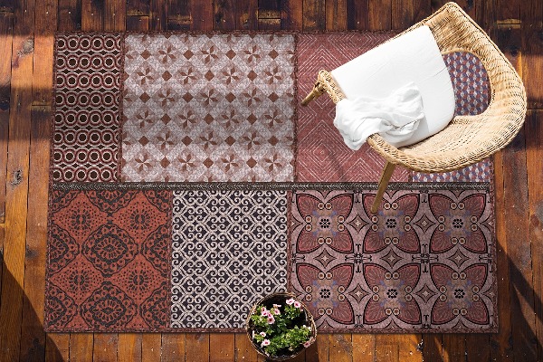Outdoor mat for patio The mixture of styles