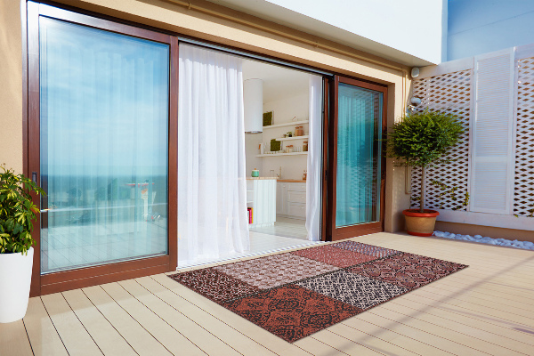 Outdoor mat for patio The mixture of styles