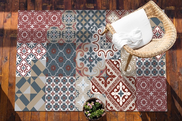 Outdoor mat for patio a variety of patterns