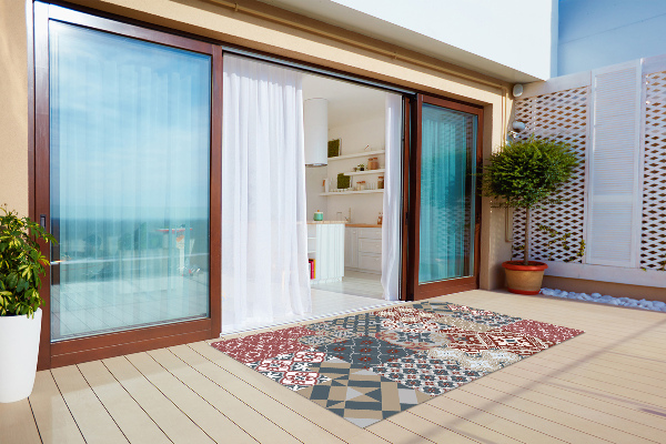 Outdoor mat for patio a variety of patterns