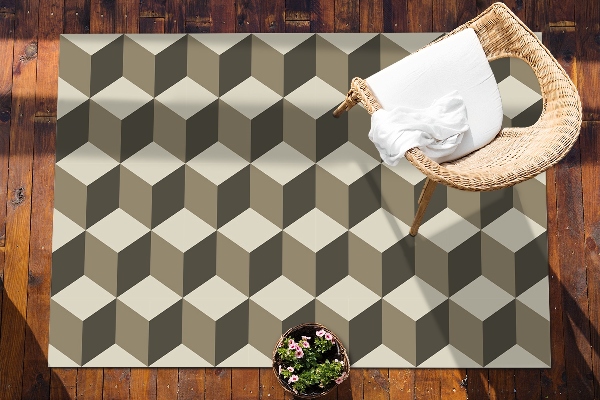 Outdoor garden carpet cubes