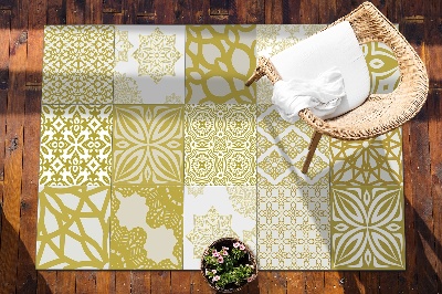 Modern outdoor carpet ethnic motifs