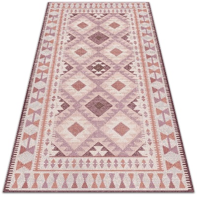 Garden rug amazing pattern pale pink diamonds