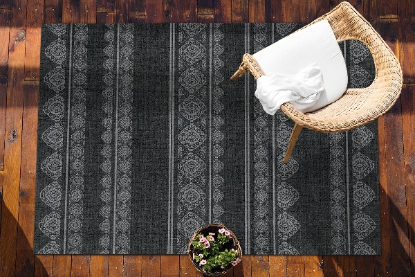 Modern terrace mat oriental trail