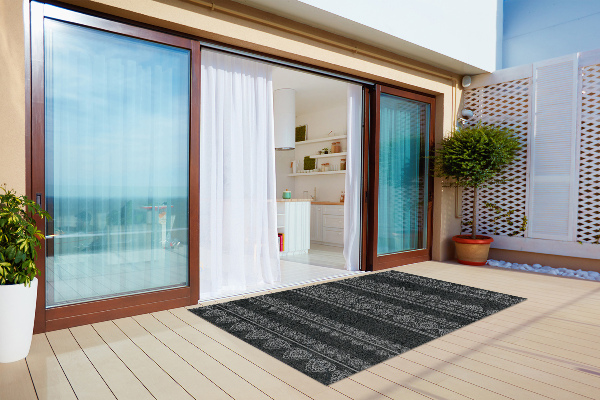 Modern terrace mat oriental trail