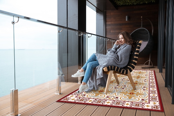 Modern outdoor carpet oriental style