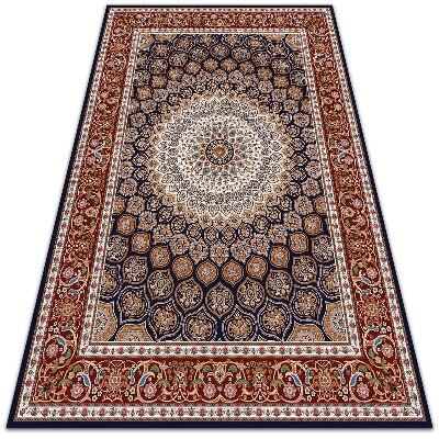 Modern outdoor rug mesmerizing mandala