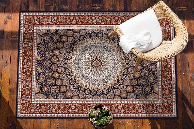 Modern outdoor rug mesmerizing mandala