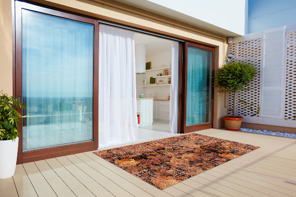 Carpet for terrace garden balcony Vintage flowers