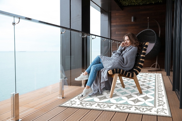 Balcony rug Portuguese tiles