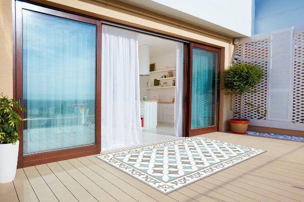 Balcony rug Portuguese tiles