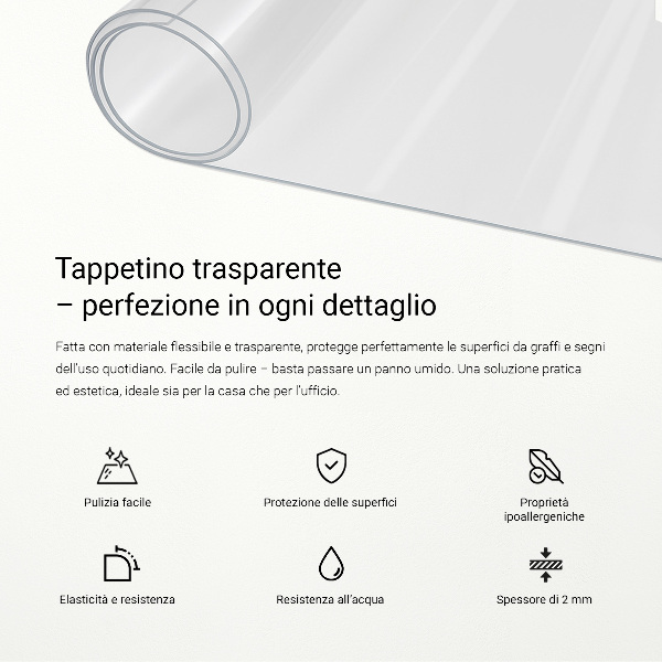 Soft glass for desk