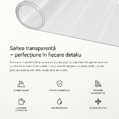 Soft glass for desk