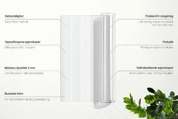 Soft glass for desk