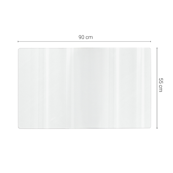 Soft glass for desk