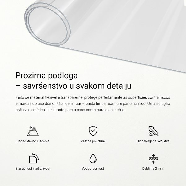 Soft glass transparent