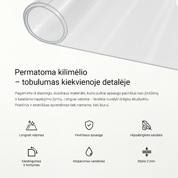 Soft glass transparent