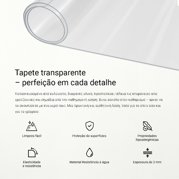 Soft glass transparent