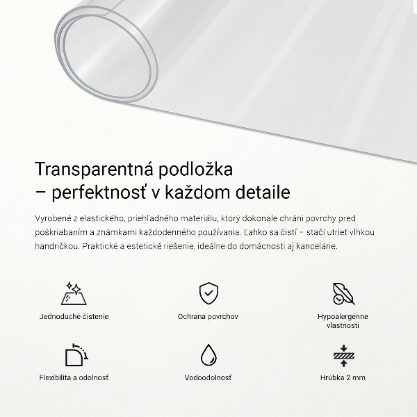 Soft glass transparent