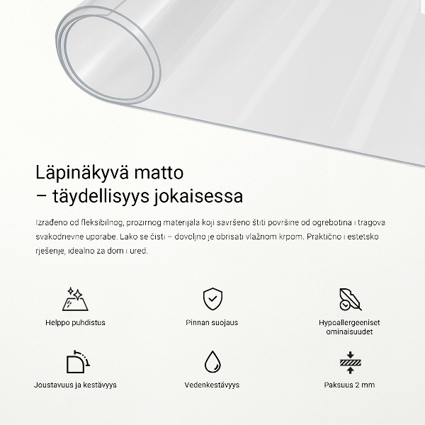 Soft glass transparent