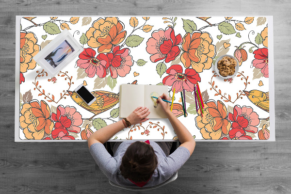 Full desk mat ornament birds