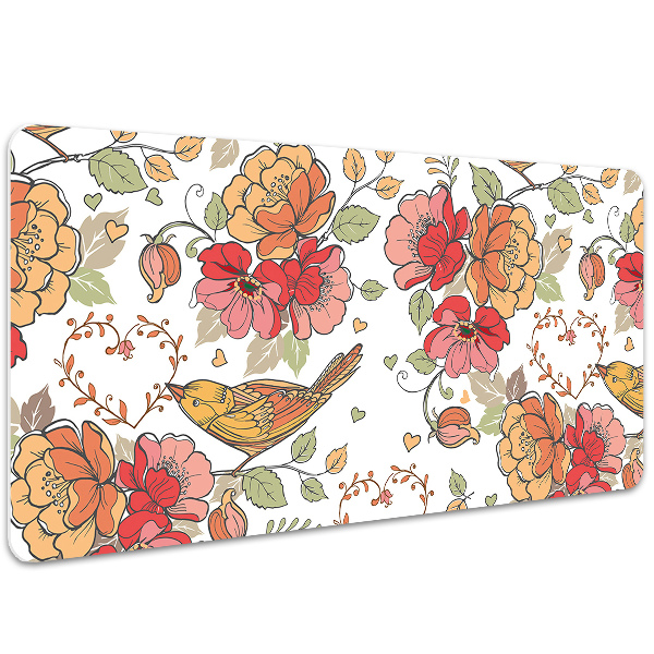 Full desk mat ornament birds