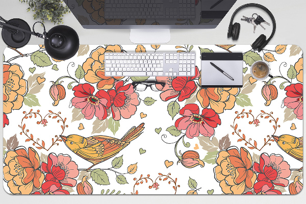 Full desk mat ornament birds