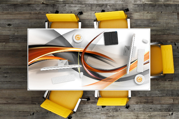 Full desk pad Abstract ribbon