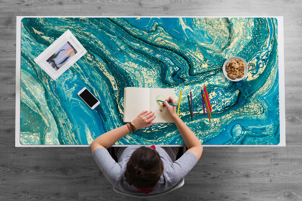 Full desk pad Abstraction blue