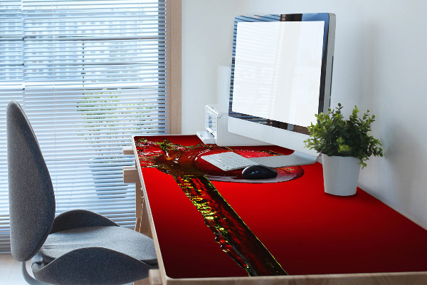 Desk pad red apple
