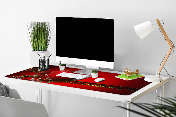 Desk pad red apple