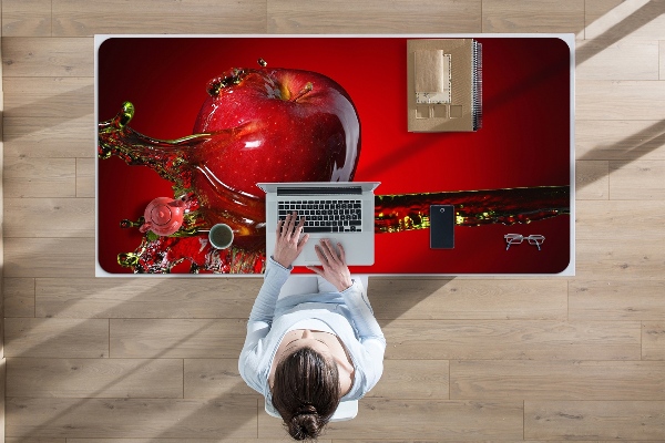 Desk pad red apple