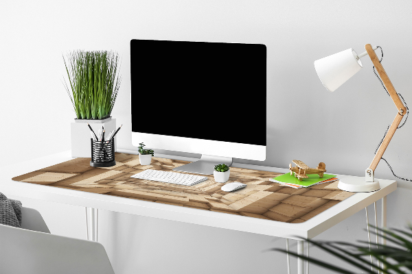 Full desk pad abstract wood