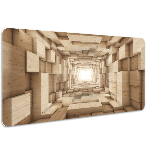 Full desk pad abstract wood
