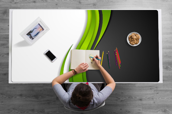 Large desk mat for children Abstraction