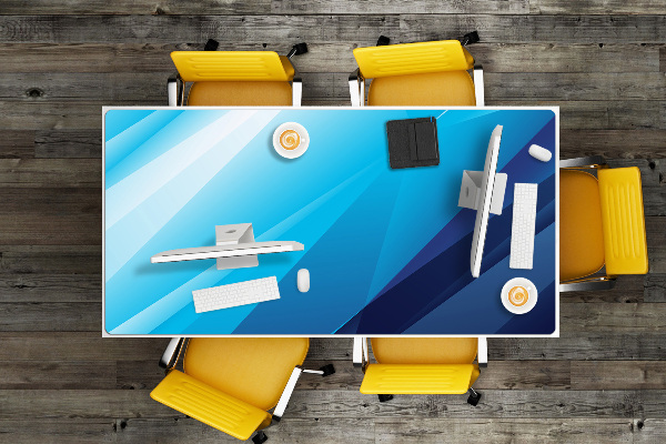 Full desk pad blue shift