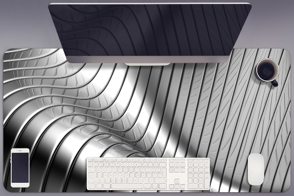 Large desk mat for children metallic