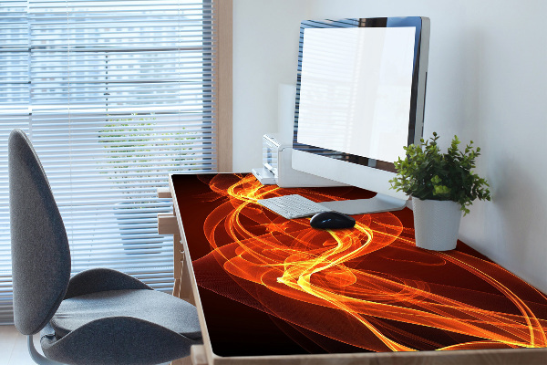 Full desk protector red flame
