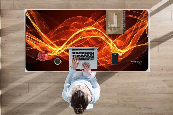 Full desk protector red flame