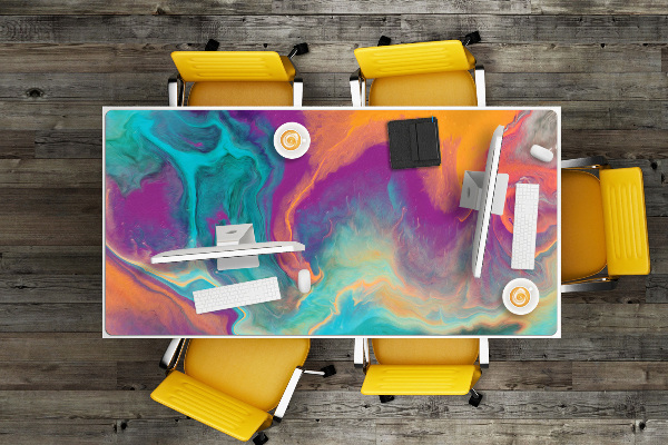 Full desk mat colorful patterns
