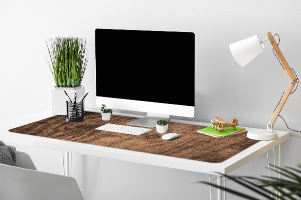 Large desk pad PVC protector Old wood