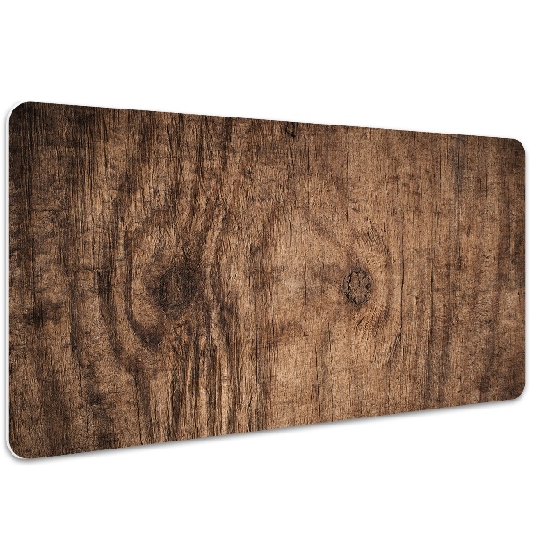 Large desk pad PVC protector Old wood