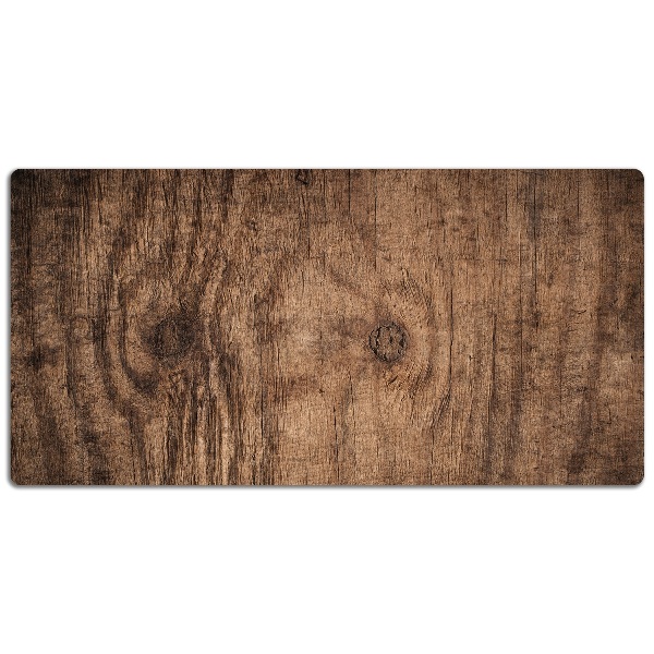 Large desk pad PVC protector Old wood