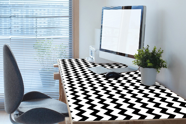 Desk pad black trail