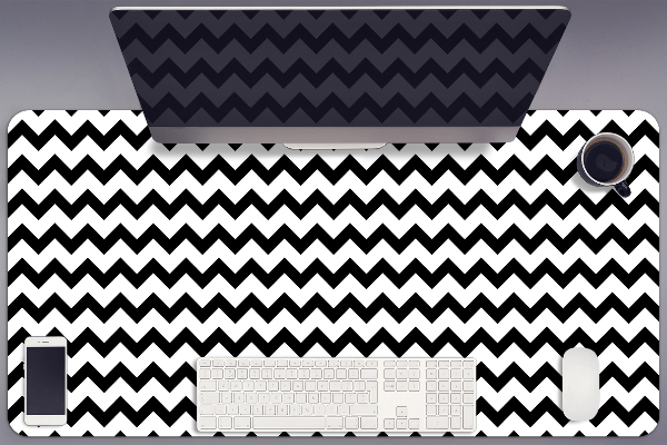 Desk pad black trail
