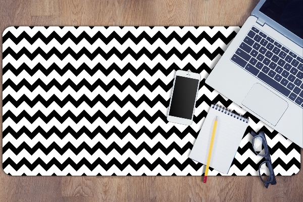 Desk pad black trail