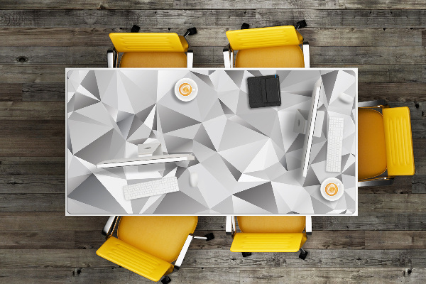 Full desk protector Abstraction gray